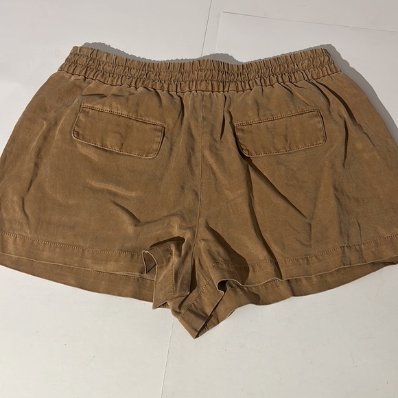 Alice + Olivia Camel Cargo Shorts sz XL linen blend summer casual tan brown - Picture 5 of 6